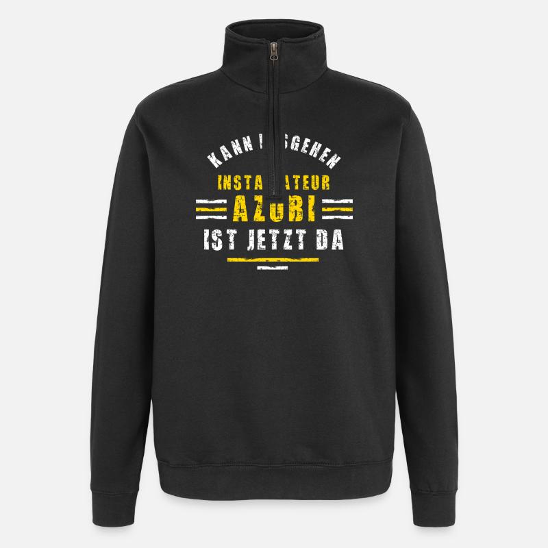 Installer Trainee Training Apprenticeship Trainee - Quarter-Zip Sweatshirt - black