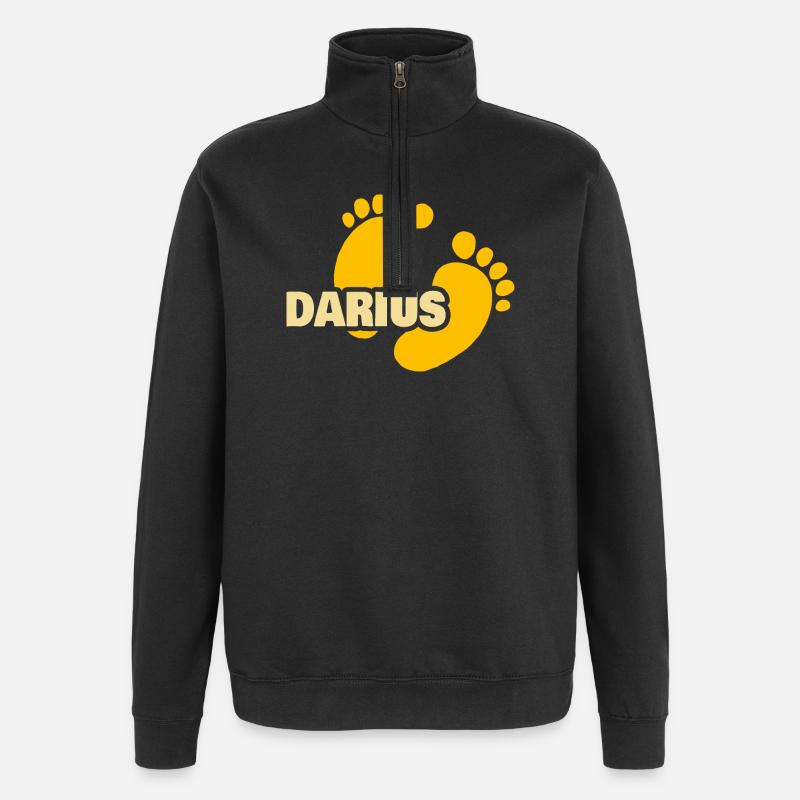 Gift for Darius - Quarter-Zip Sweatshirt - black