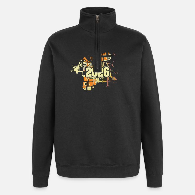 2026 2026 - Sweat à zip 1/4 - noir