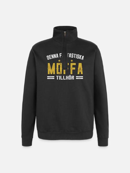 This Fantastic Moffa belongs to - Quarter-Zip Sweatshirt - black