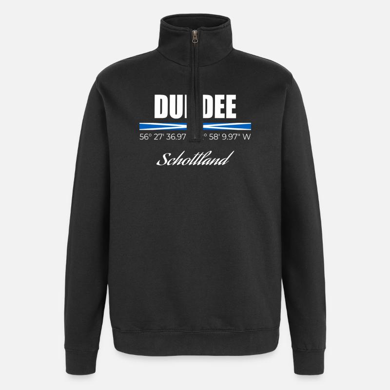 Dundee - Sweat à zip 1/4 - noir
