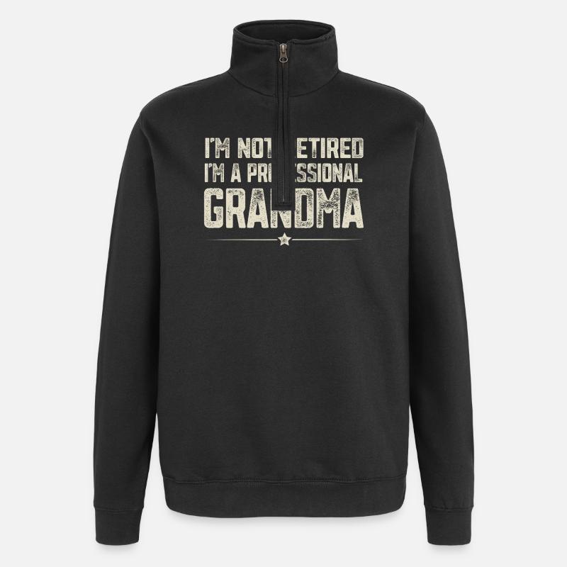 Grand-mère professionnelle - Sweat à zip 1/4 - noir
