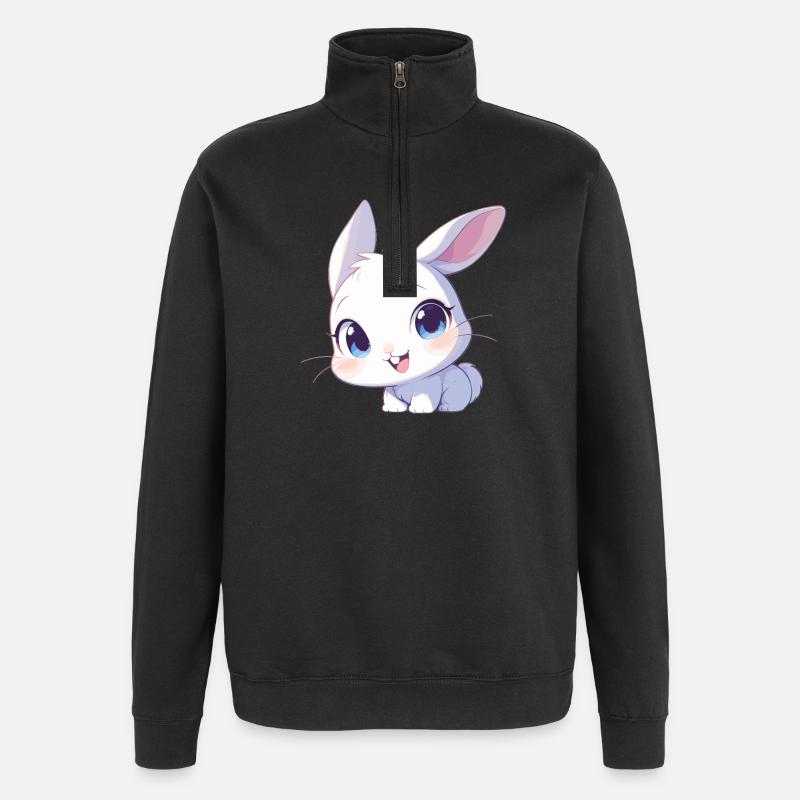 Bunny Bunny - Quarter-Zip Sweatshirt - black