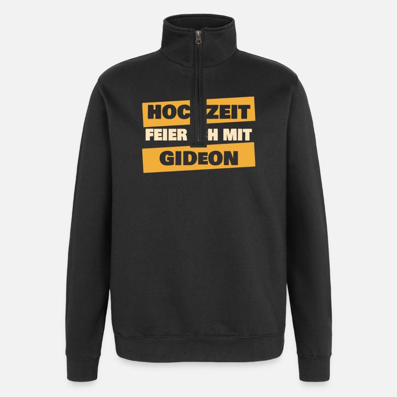 Gideon de la fête de garçon - Sweat à zip 1/4 - noir