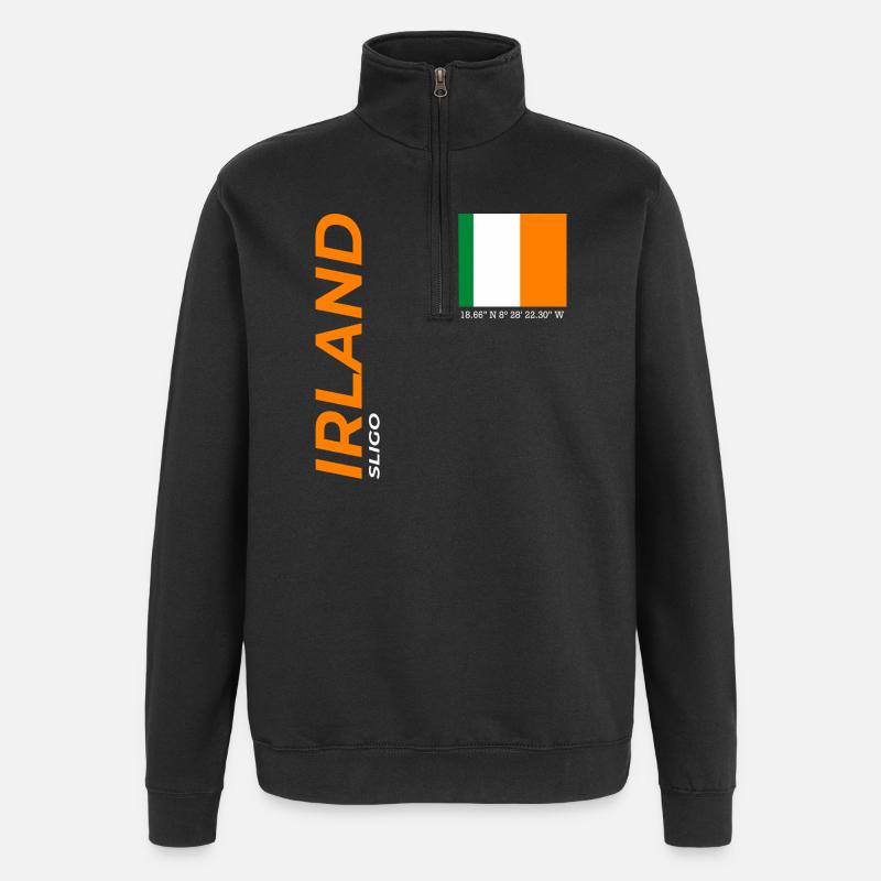 Sligo - Sweat à zip 1/4 - noir