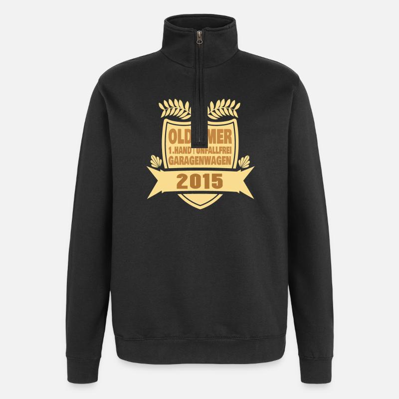 2015 - Sweat à zip 1/4 - noir