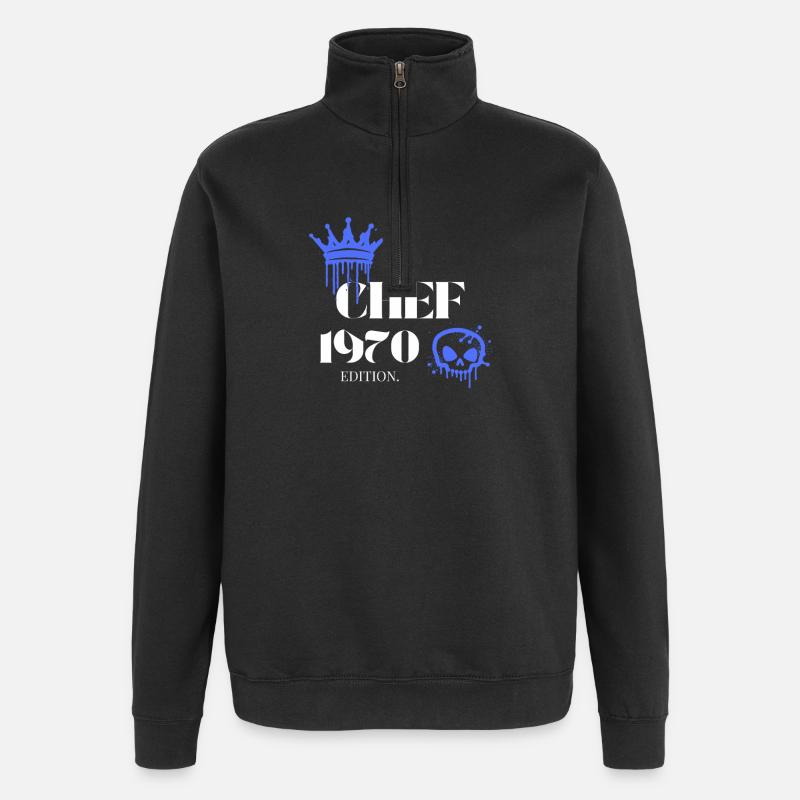 Édition Chef 1970 55e anniversaire Déclaration - Sweat à zip 1/4 - noir