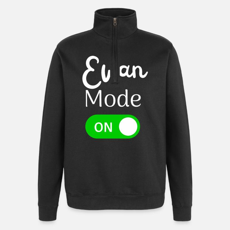 Ewan Mode ON Activation Fun - Sweat à zip 1/4 - noir