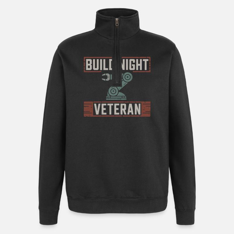 Cadeau Parent de l’équipe Robot - Sweat à zip 1/4 - noir