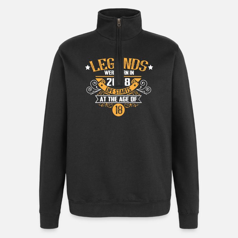 18e anniversaire Millésime 2008 Légendes - Sweat à zip 1/4 - noir