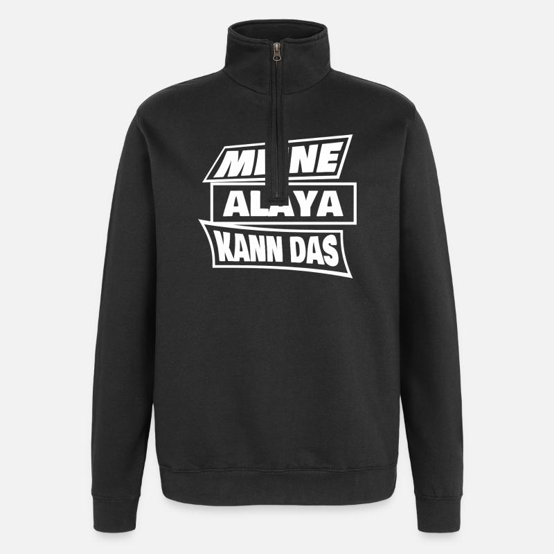 Alaya dans le rôle d’Alaya - Sweat à zip 1/4 - noir