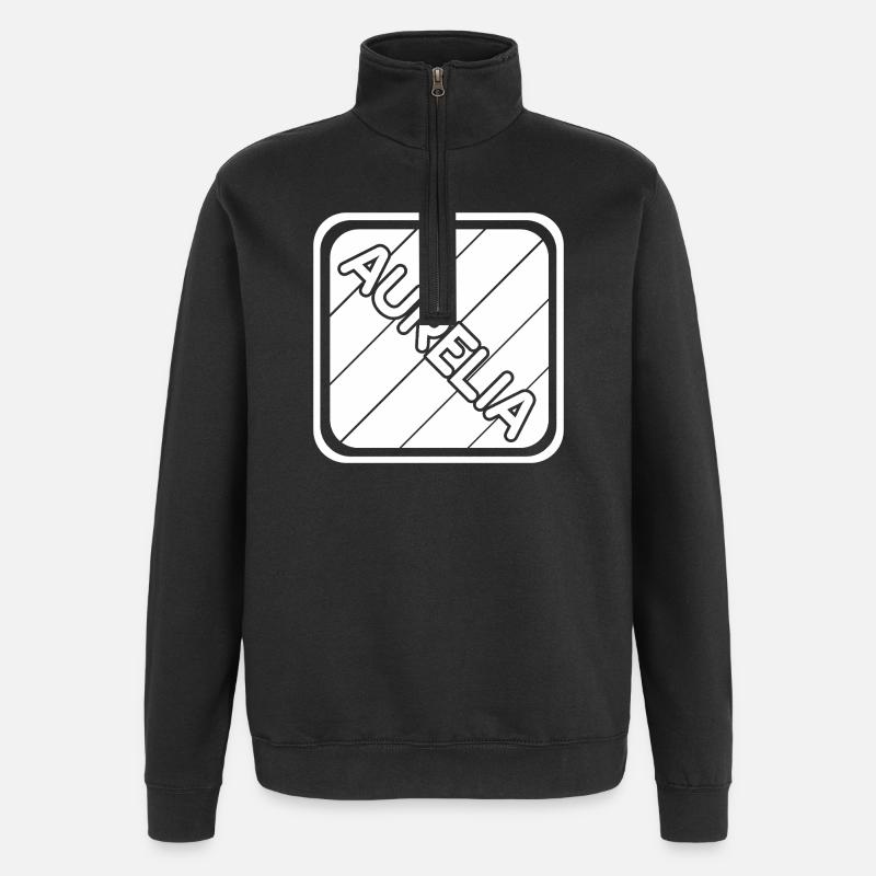 Aurelia - Quarter-Zip Sweatshirt - black