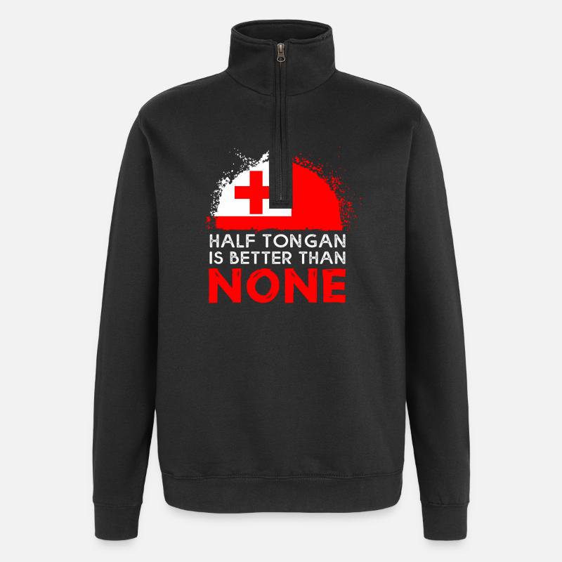 Tonga Tonga Tonga Rugby Tonga - Quarter-Zip Sweatshirt - black