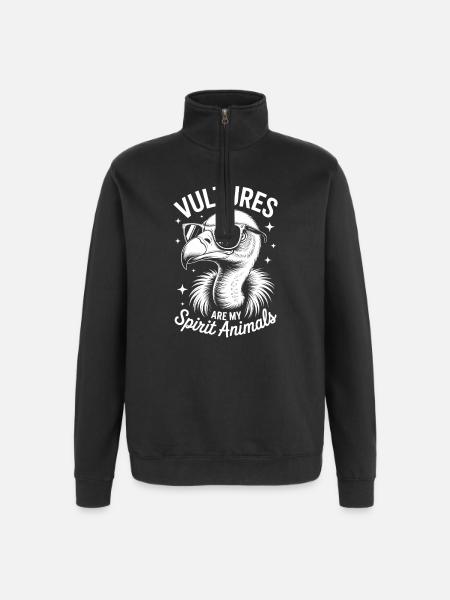 Vulture Saying Bird Funny Vulture Gift - Quarter-Zip Sweatshirt - black