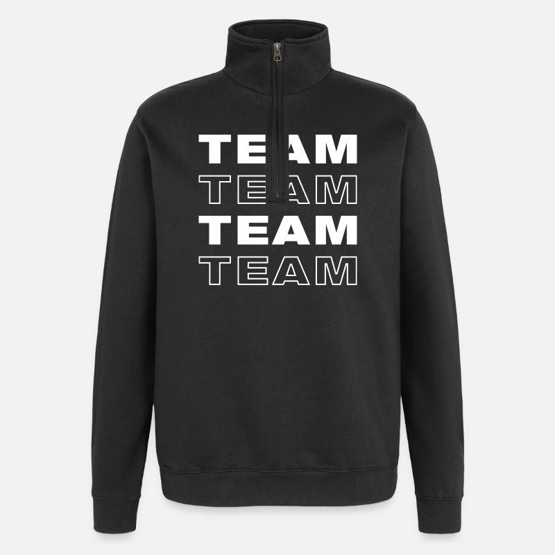 Équipe - Sweat à zip 1/4 - noir