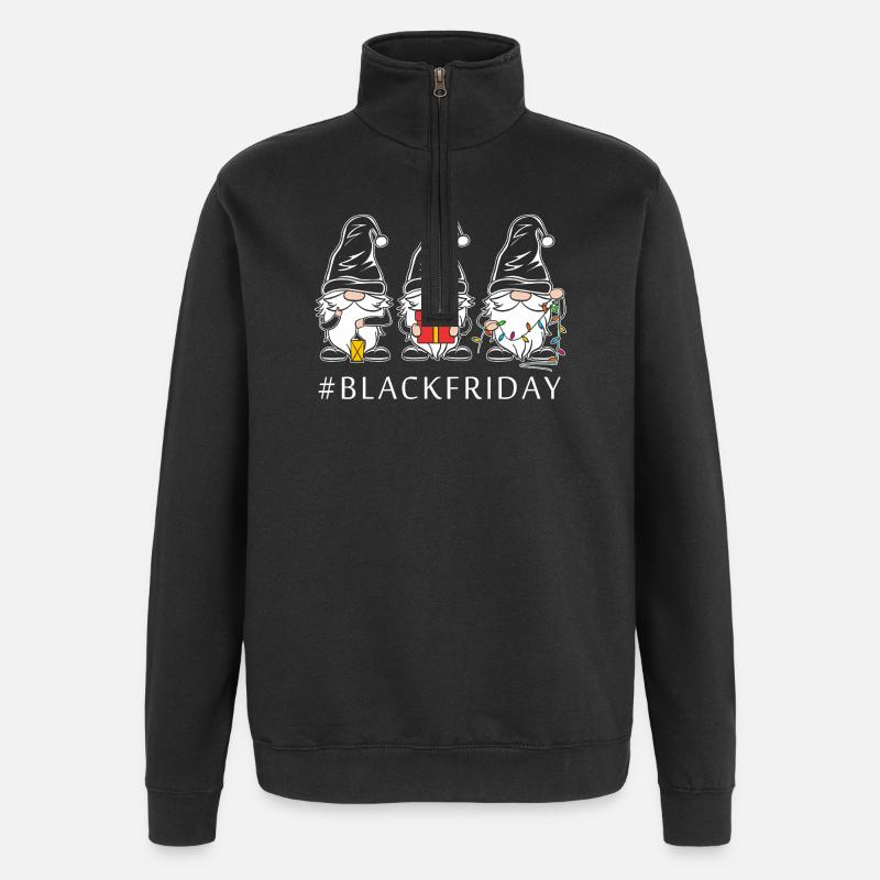 Virée shopping du Black Friday - Sweat à zip 1/4 - noir