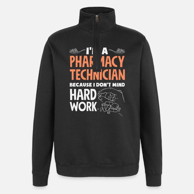 Apotheker Pharmazeutisch-technischer - Quarter-Zip-Sweatshirt - Schwarz