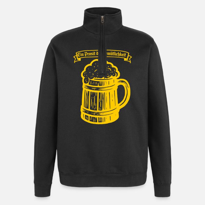 Ein Prosit der Gemütlichkeit - Sweat à zip 1/4 - noir