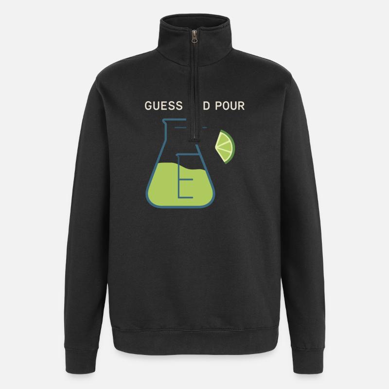 Shaker Steckt Fest Anfänger-mixologe - Quarter-Zip-Sweatshirt - Schwarz