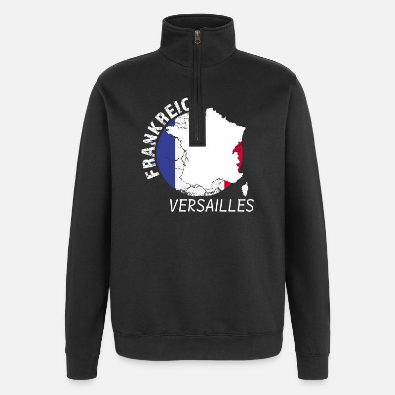 Versailles - Quarter-Zip Sweatshirt - black