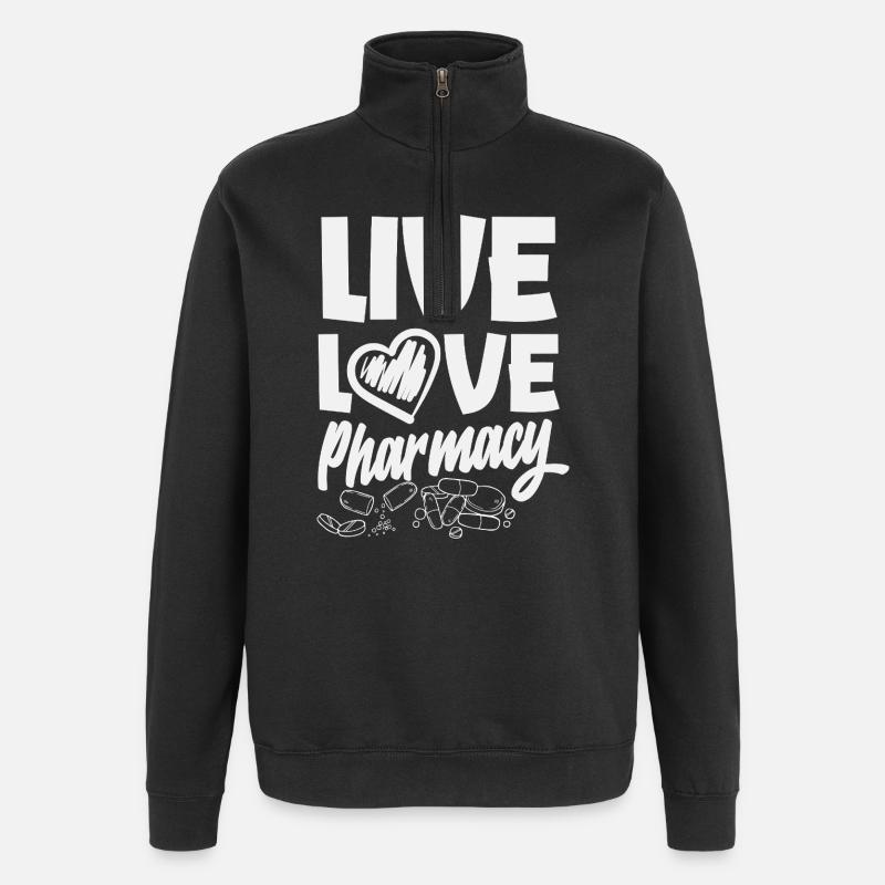 Apotheker Pharmazeutisch-technischer - Quarter-Zip-Sweatshirt - Schwarz