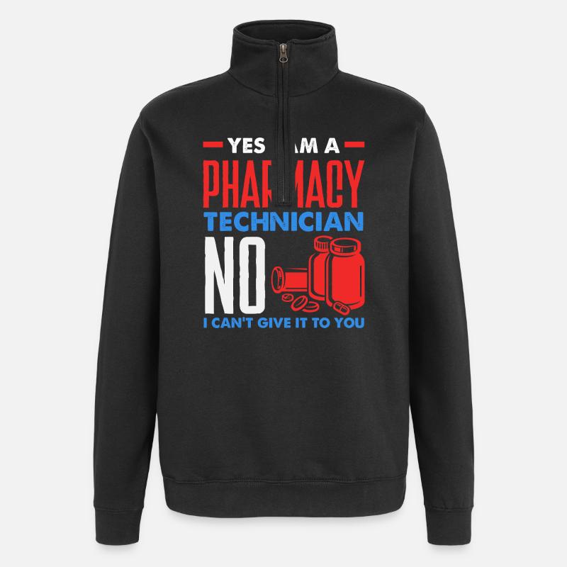 Pharmacist Pharmaceutical Technical - Quarter-Zip Sweatshirt - black