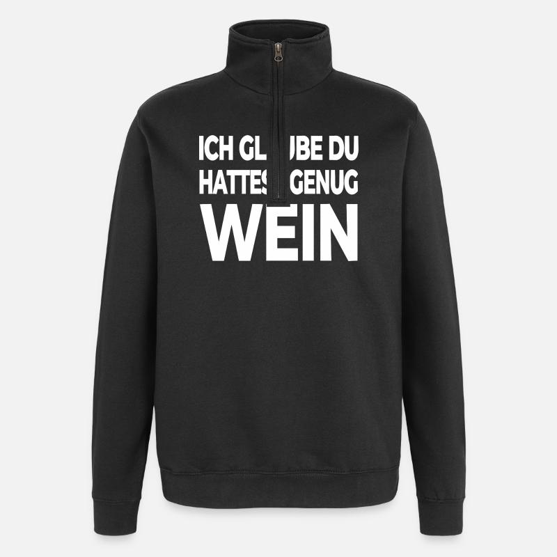 Vin - Sweat à zip 1/4 - noir