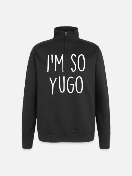 Yugoslavia Jugoslawien - Quarter-Zip Sweatshirt - black