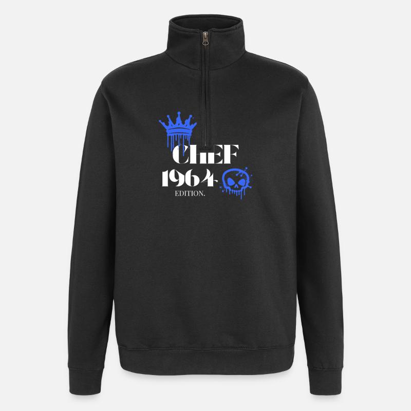 Édition Chef 1964 61 anniversaire Déclaration - Sweat à zip 1/4 - noir