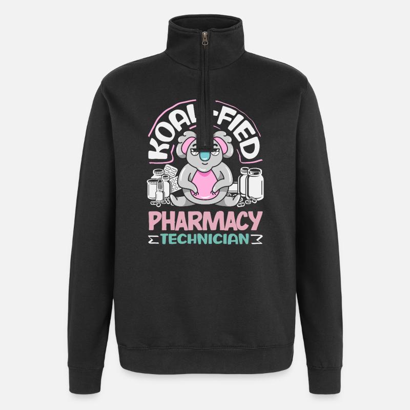 Pharmacist Pharmaceutical Technical - Quarter-Zip Sweatshirt - black