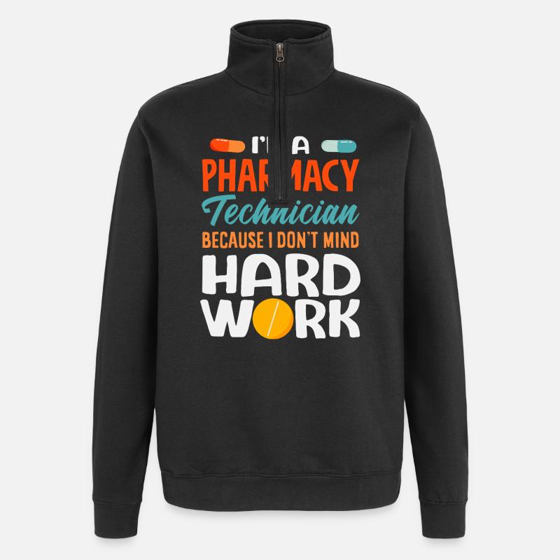 Pharmacist Pharmaceutical Technical - Quarter-Zip Sweatshirt - black