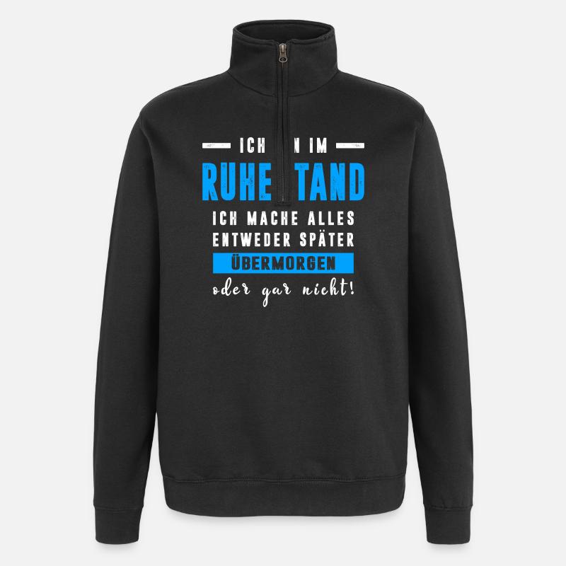 Retired Retirement Gift Idea - Quarter-Zip Sweatshirt - black