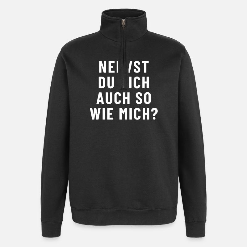 Tu m'énerves autant que moi ? - Sweat à zip 1/4 - noir