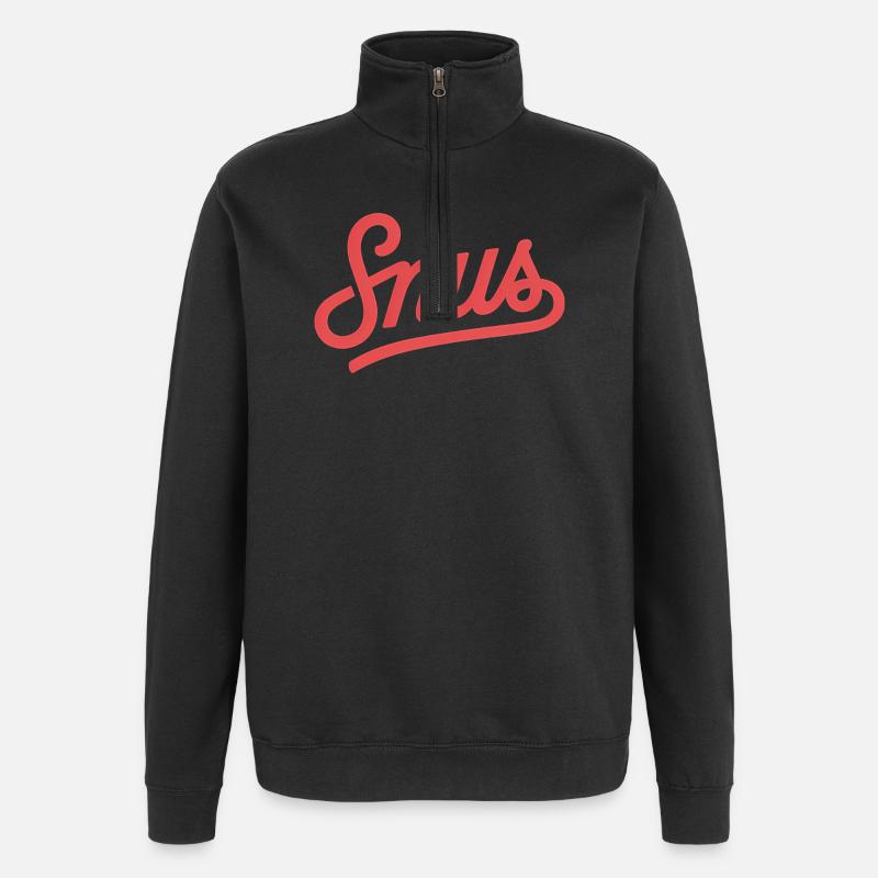 Snus – Nikotinbeutel Zyn T-Shirt - Quarter-Zip-Sweatshirt - Schwarz