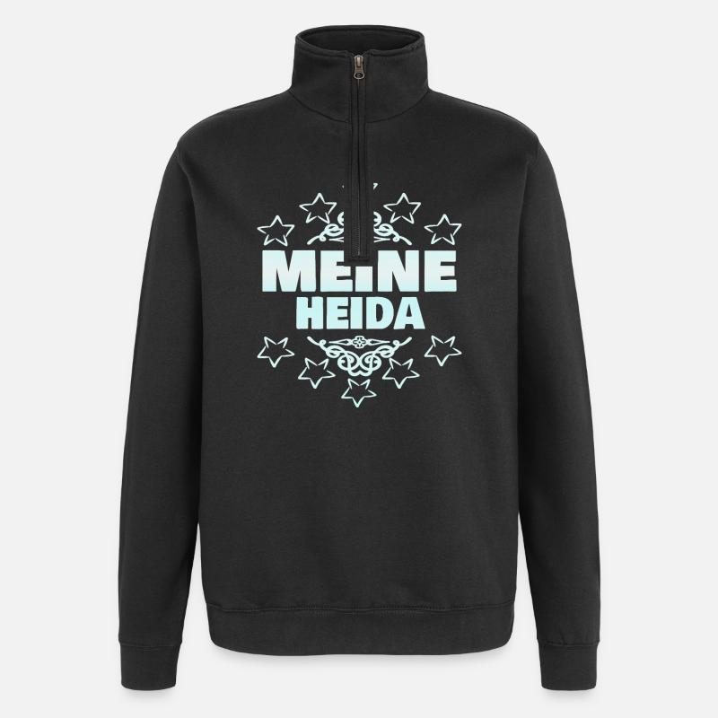 Heida - Quarter-Zip Sweatshirt - black