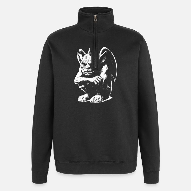 Chimäre - Quarter-Zip-Sweatshirt - Schwarz