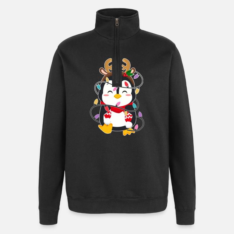 Cadeaux de Noël - Sweat à zip 1/4 - noir