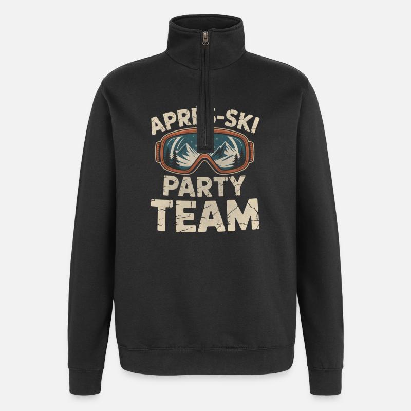 Apres Ski Team - Quarter-Zip-Sweatshirt - Schwarz