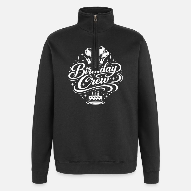 Célébration de l’équipe d’anniversaire - Sweat à zip 1/4 - noir