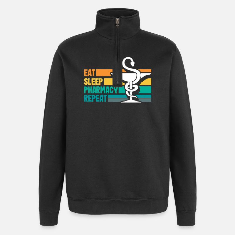 Apotheker Pharmazeutisch-technischer - Quarter-Zip-Sweatshirt - Schwarz