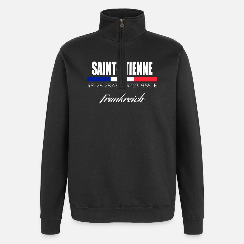 Saint-Etienne - Quarter-Zip Sweatshirt - black