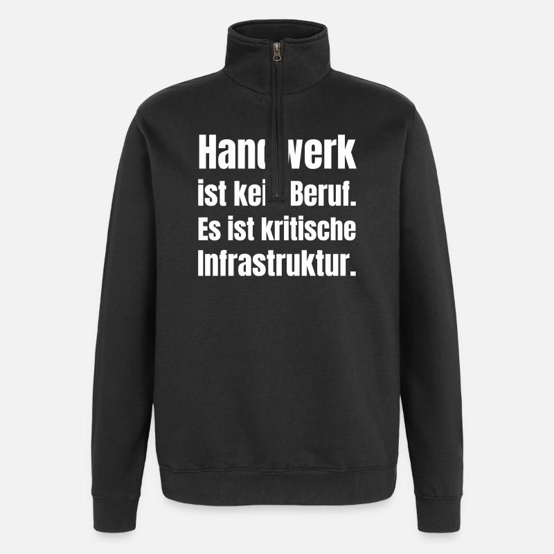 Crafts are critical infrastructure - Quarter-Zip Sweatshirt - black