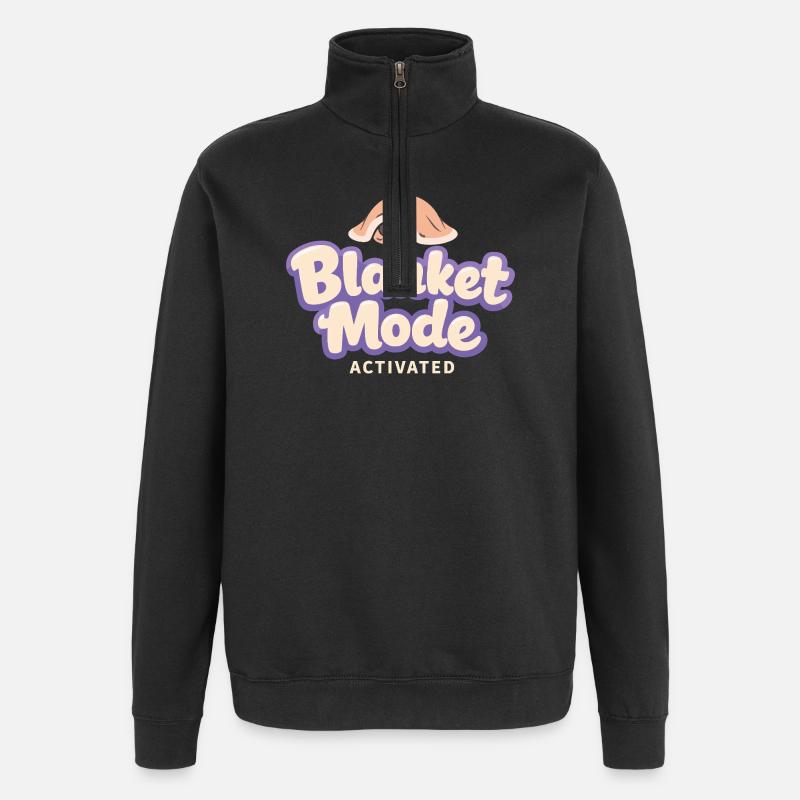 Anime-hausmensch Cuddly Weeb - Sweat à zip 1/4 - noir