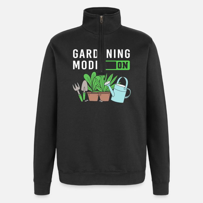Cadeau de compost de vers - Sweat à zip 1/4 - noir
