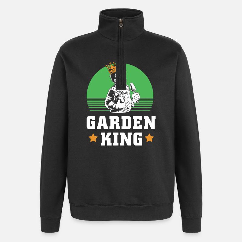 Compost Worms Gift - Quarter-Zip Sweatshirt - black