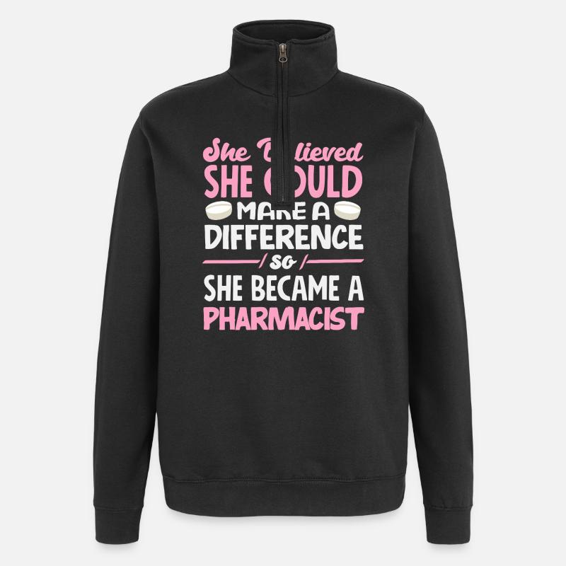 Pharmacist Pharmaceutical Technical - Quarter-Zip Sweatshirt - black