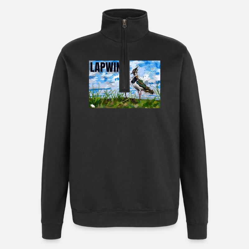 Vanneau - Sweat à zip 1/4 - noir