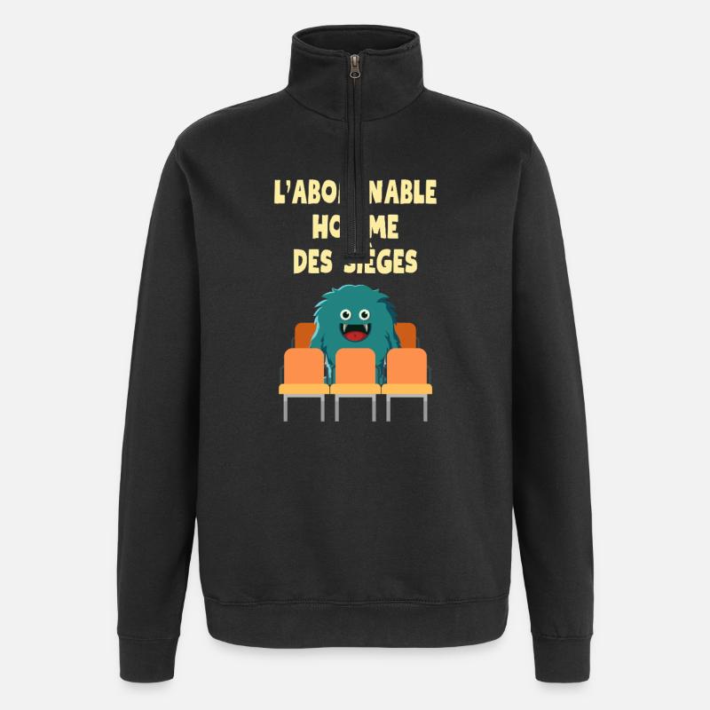 Der abscheuliche Mann der Belagerungen - Quarter-Zip-Sweatshirt - Schwarz