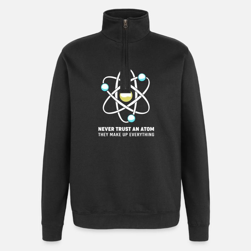 Physique quantique Physique quantique Saut quantique - Sweat à zip 1/4 - noir