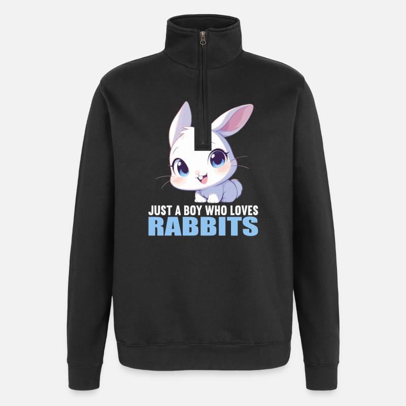 Lapin Lapin - Sweat à zip 1/4 - noir